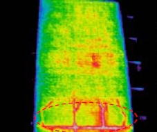 Effective use of infrared thermal imager to detect the exterior wall of the house